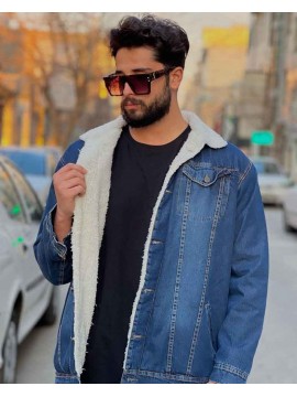 کت جین خزدار کد 808